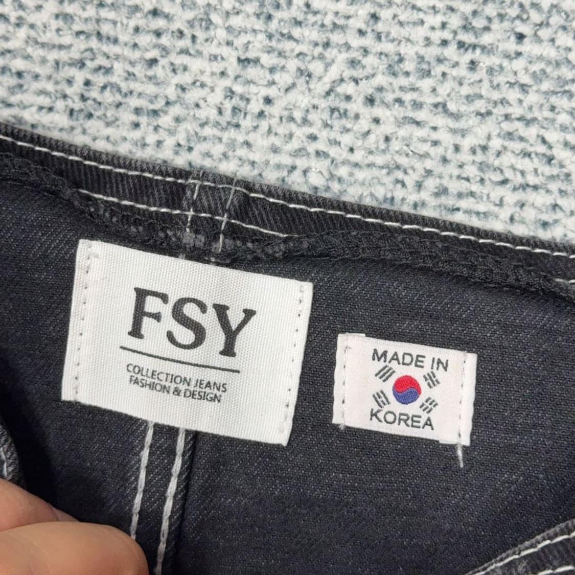 FSY 스티치 블랙 미니스커트 상품이미지6