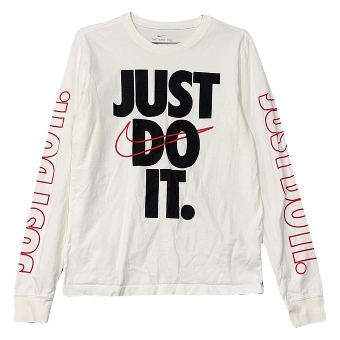 나이키 프린팅 화이트 빈티지 슬리브 긴팔 티 M 상품이미지1