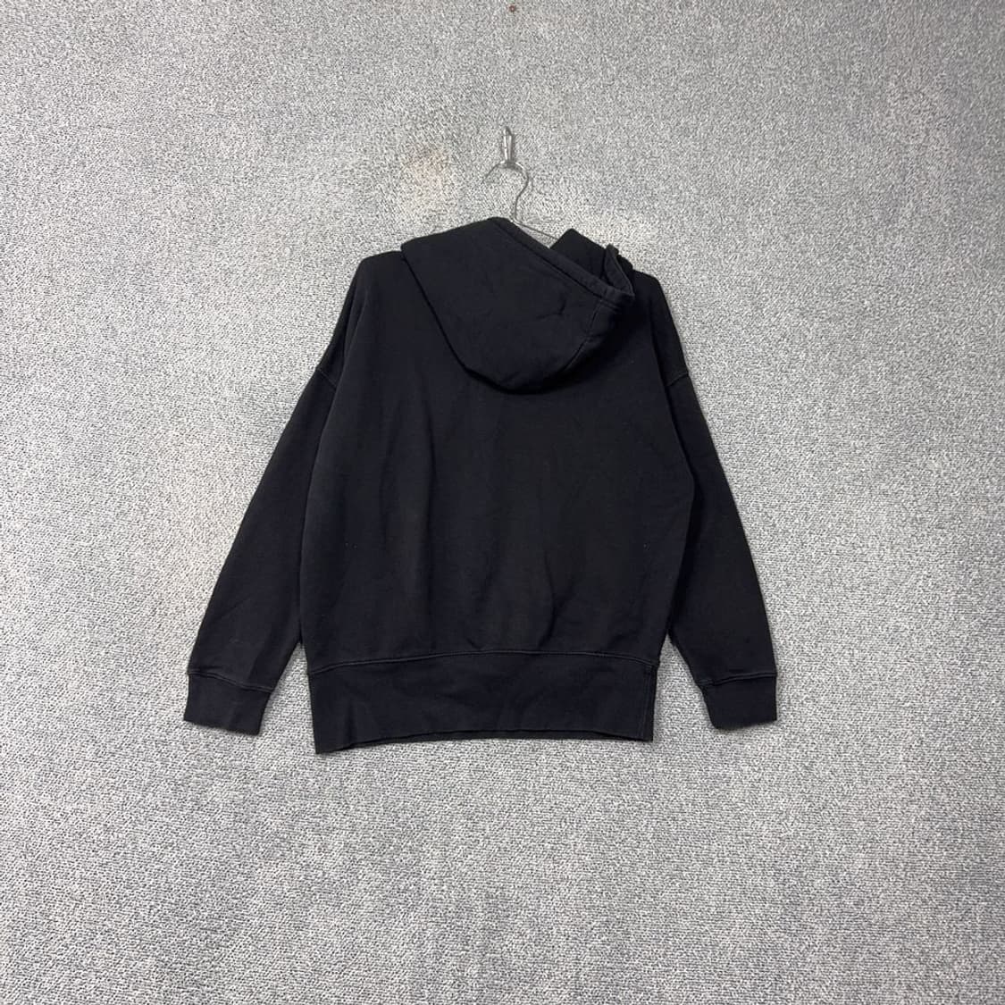 아디다스 프린팅 로고 블랙 후드티 XS 상품이미지2