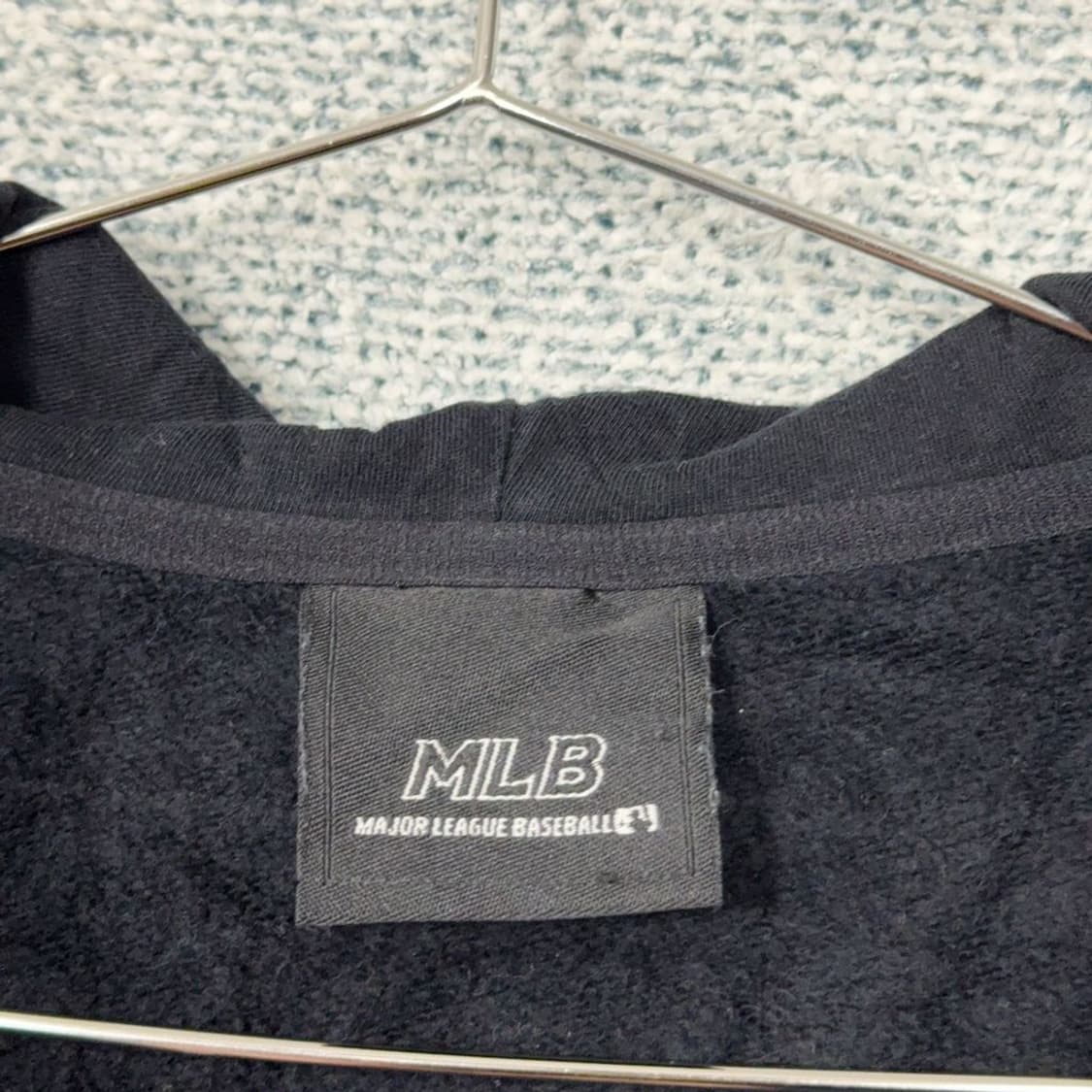 MLB 뉴욕양키즈 기모 블랙 후드 집업 M 상품이미지3