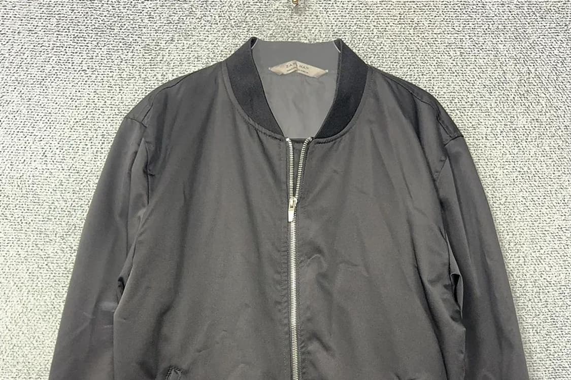 자라 블랙 캐주얼 항공 점퍼 블루종 M 상품이미지3