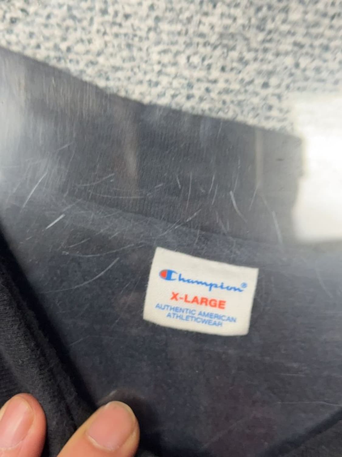 챔피온 프린팅 블랙 맨투맨 X-LARGE 상품이미지7