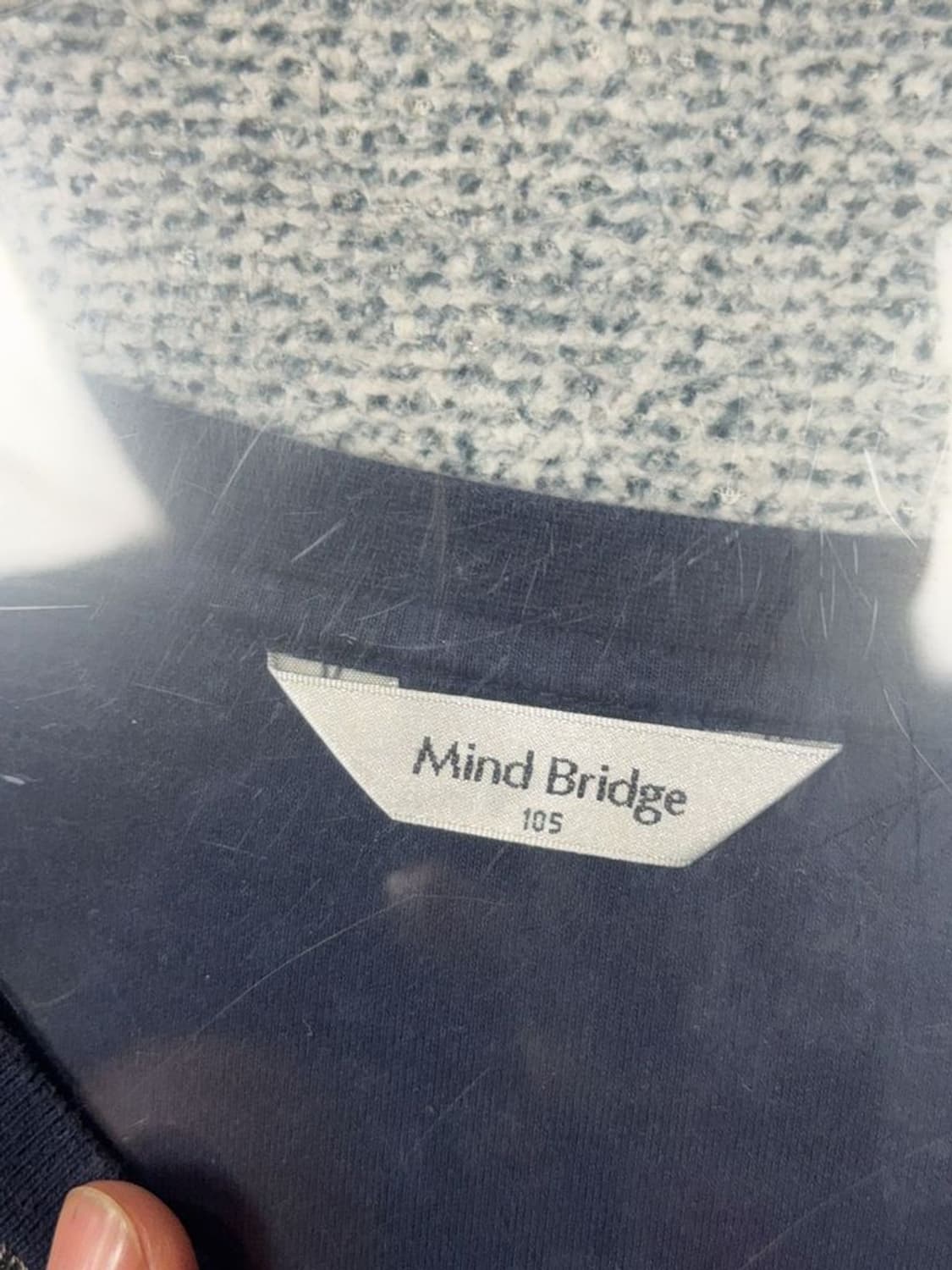 마인드브릿지 네이비 캐주얼 코튼 긴팔티 105 상품이미지7