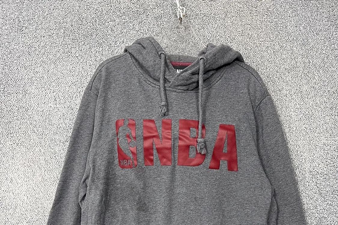 엔비에이 프린팅 그레이 후드티 L 상품이미지3