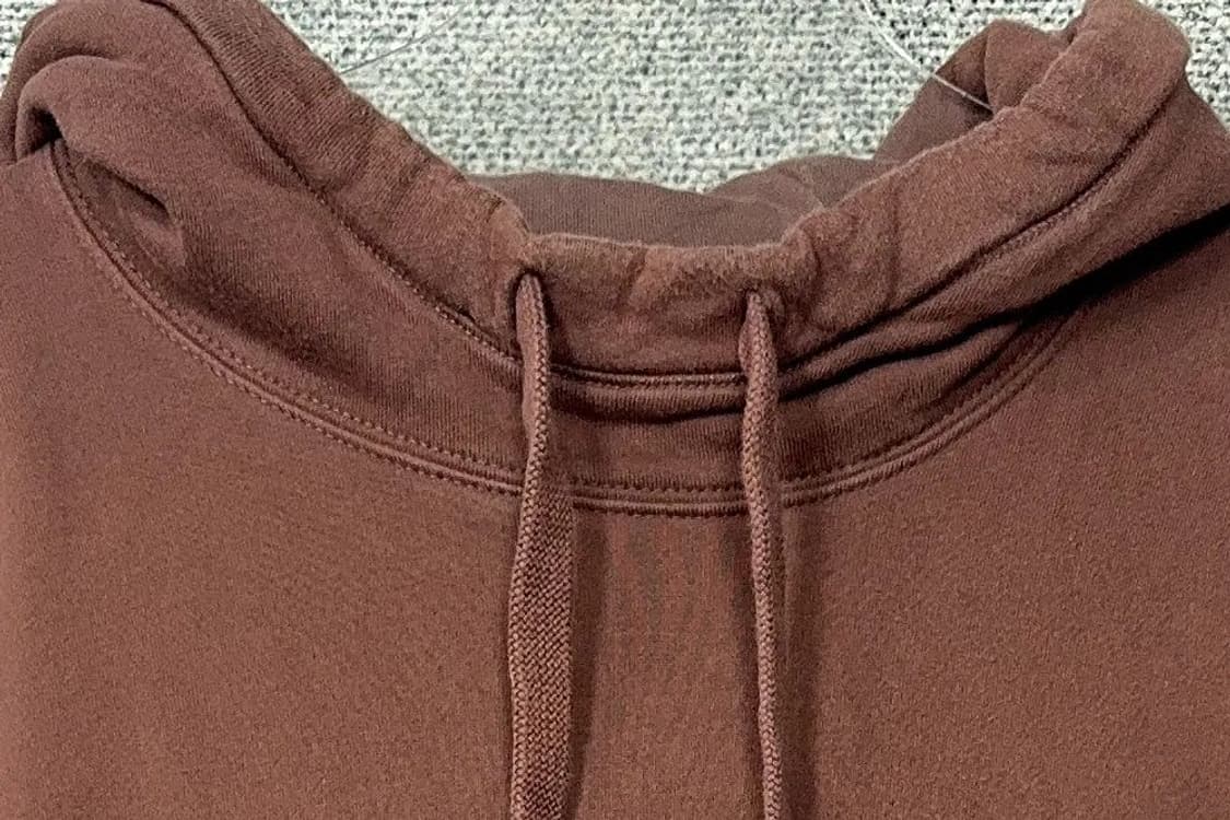 코스 브라운 무지 코튼 후드티 L 상품이미지5
