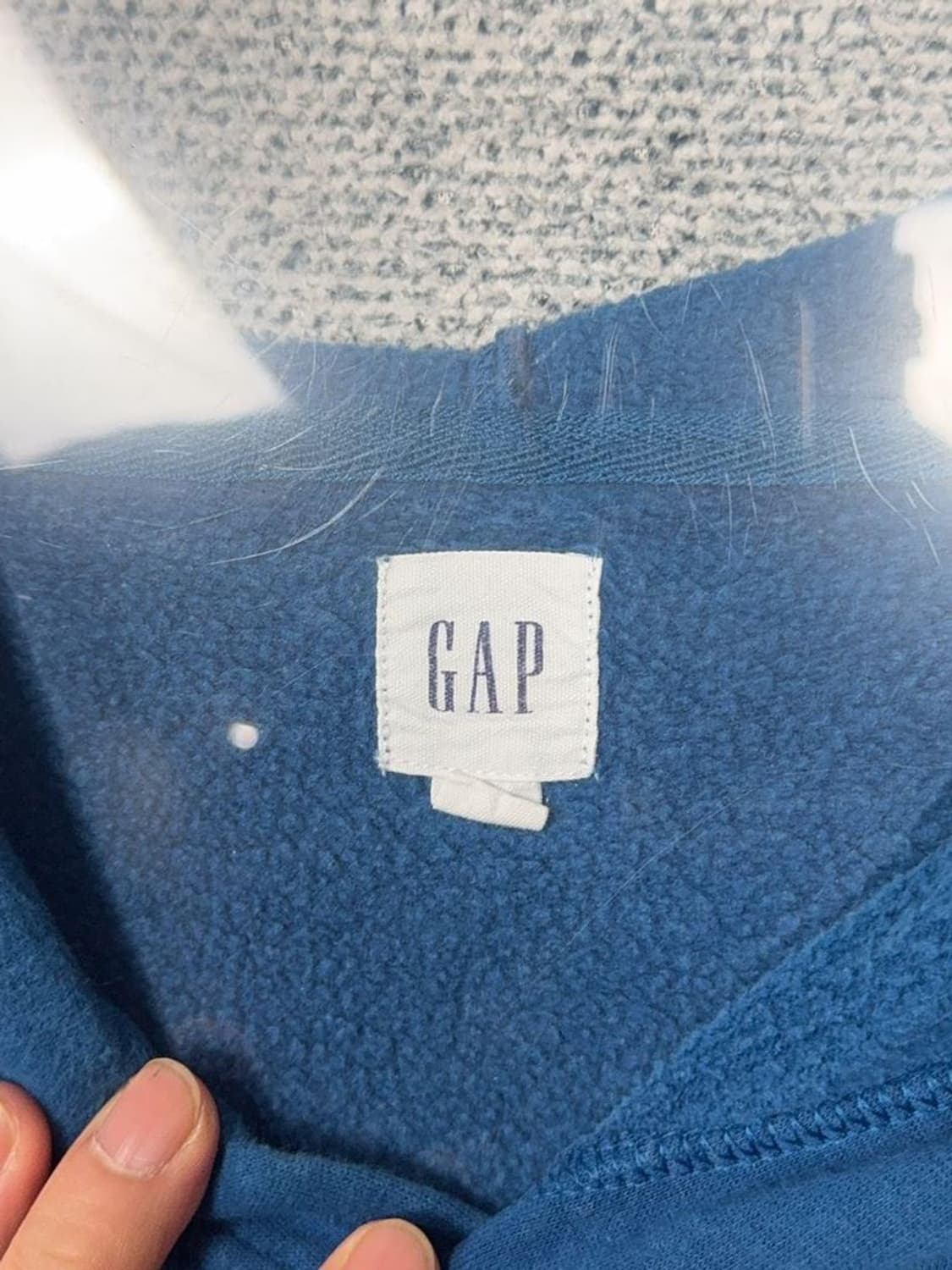 갭 스펠 오버핏 블루 후드티 XXL 상품이미지8