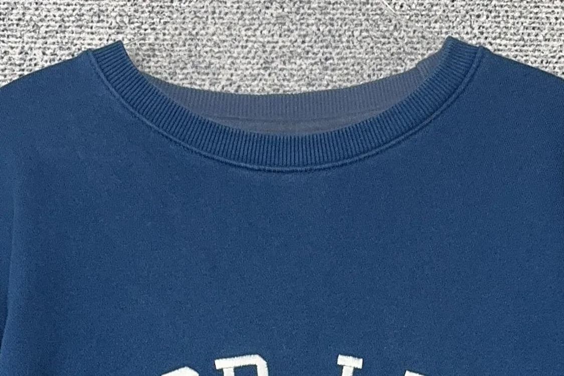 로맨틱 크라운 프린팅 네이비 오버핏 맨투맨 L 상품이미지5