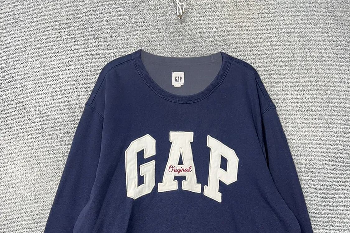 갭 로고 네이비 맨투맨 XL 상품이미지3