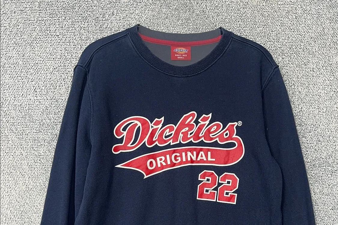 디키즈 프린팅 네이비 맨투맨 SMALL 상품이미지3