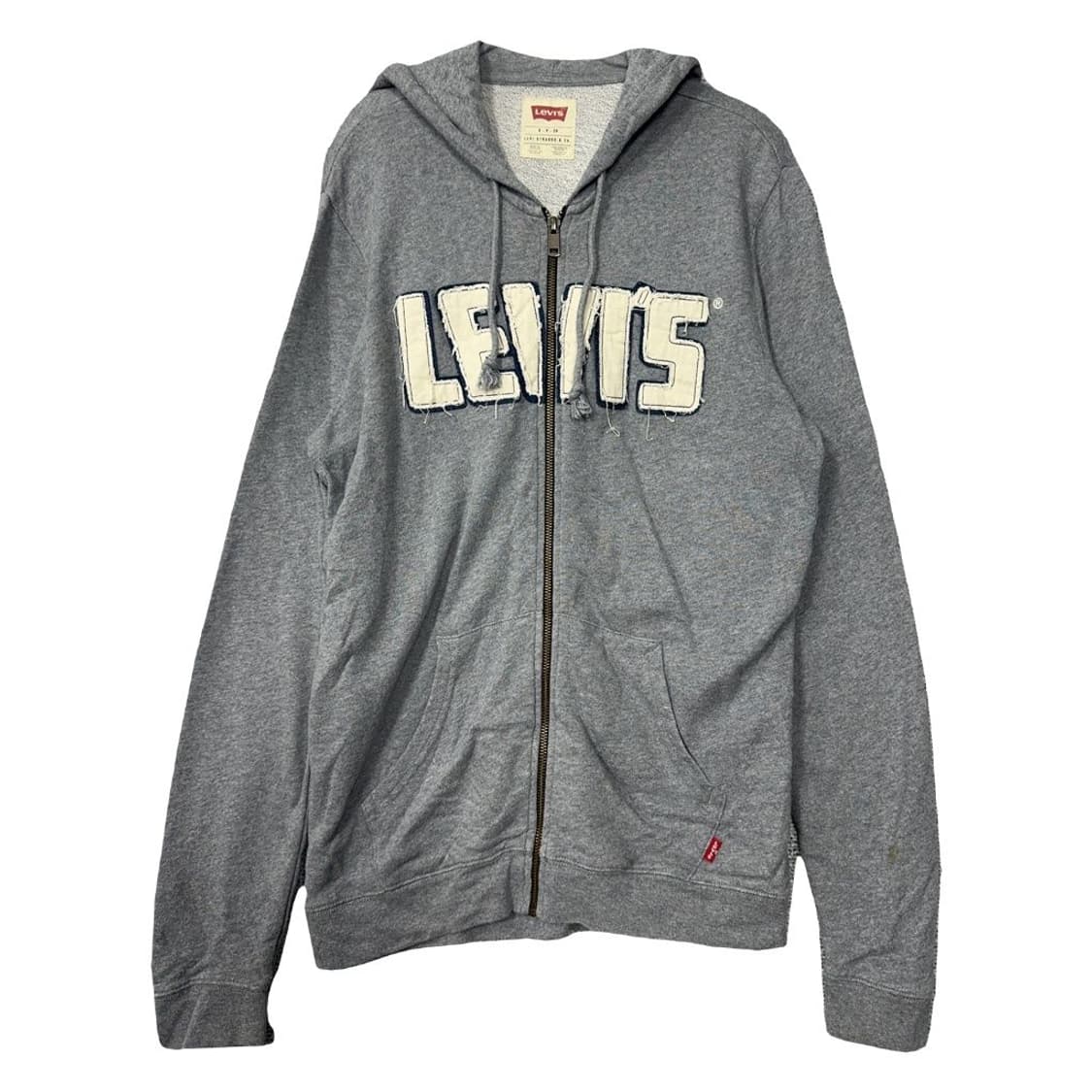 리바이스 레트로 스펠 로고 후드 집업 S 상품이미지1