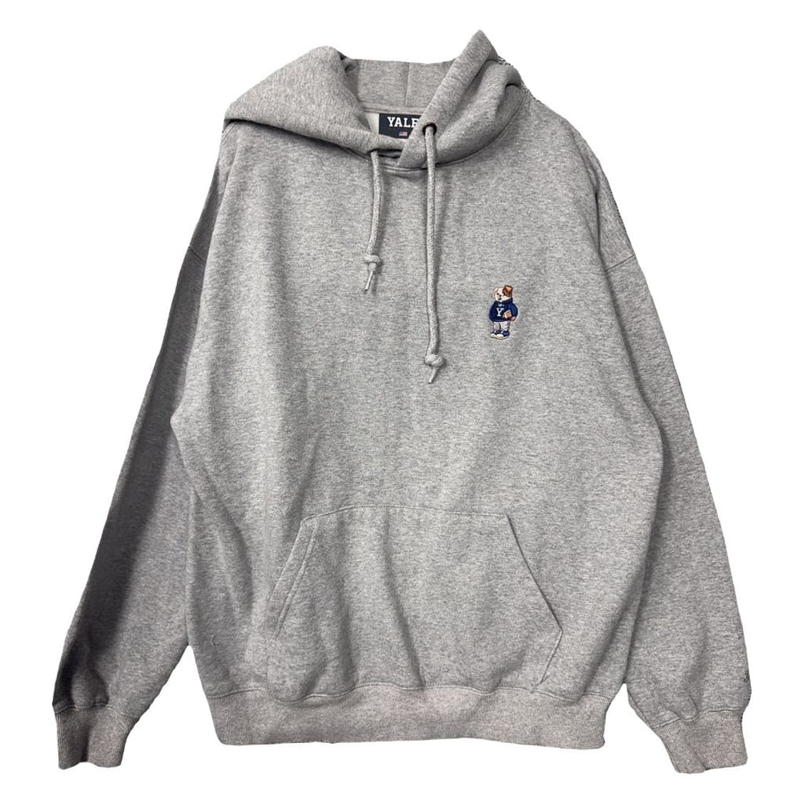 예일 베어 로고 라이트 그레이 후드티 M 상품이미지1