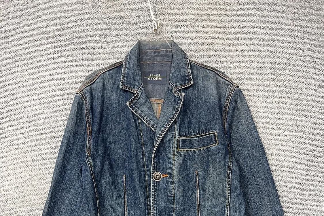 빈티지 워싱 디테일 남성 데님 블레이저 자켓 95 상품이미지3