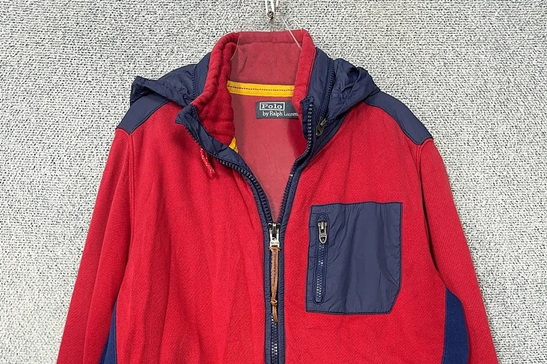 폴로 랄프로렌 포켓 퀄팅 투톤 빈티지 후드 집업 S 상품이미지3