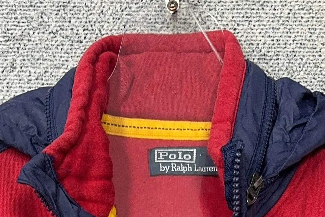 폴로 랄프로렌 포켓 퀄팅 투톤 빈티지 후드 집업 S 상품이미지5