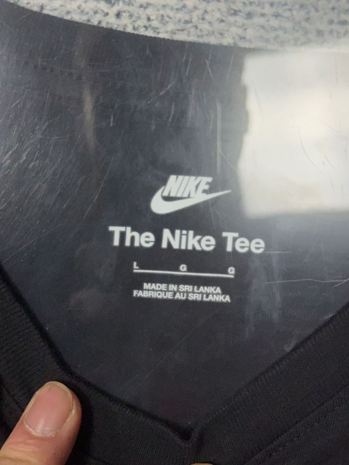 나이키 빅스우시 프린팅 블랙 긴팔티 L 상품이미지7