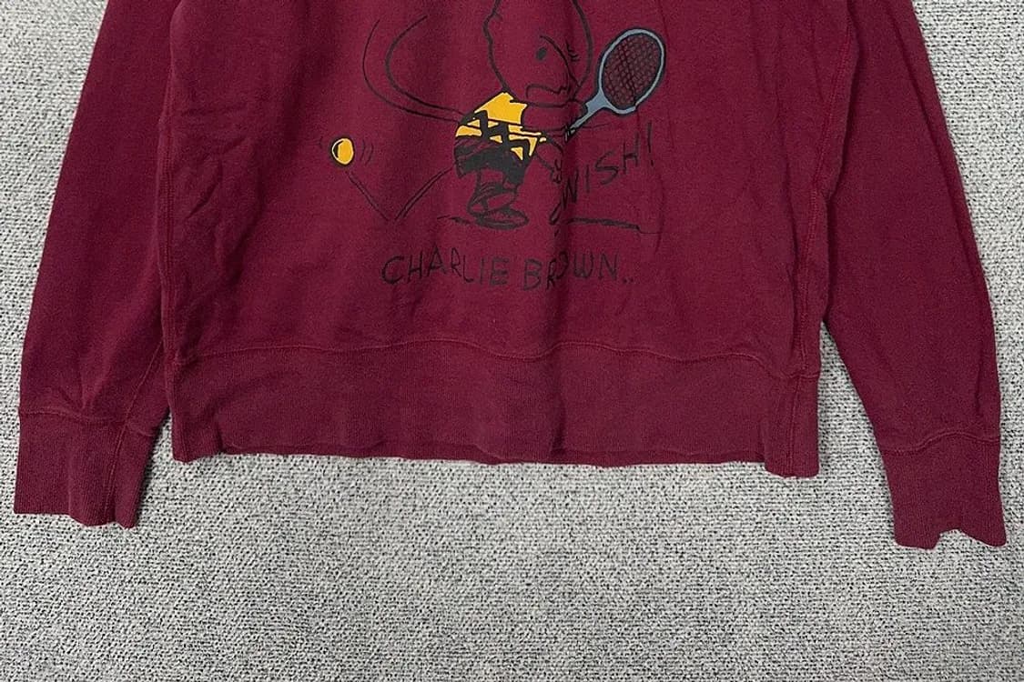 유니클로 프린팅 와인 맨투맨 XL 상품이미지4