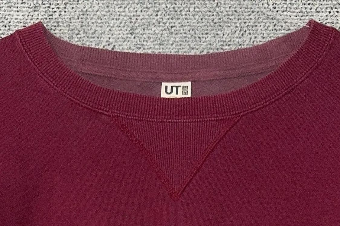 유니클로 프린팅 와인 맨투맨 XL 상품이미지5