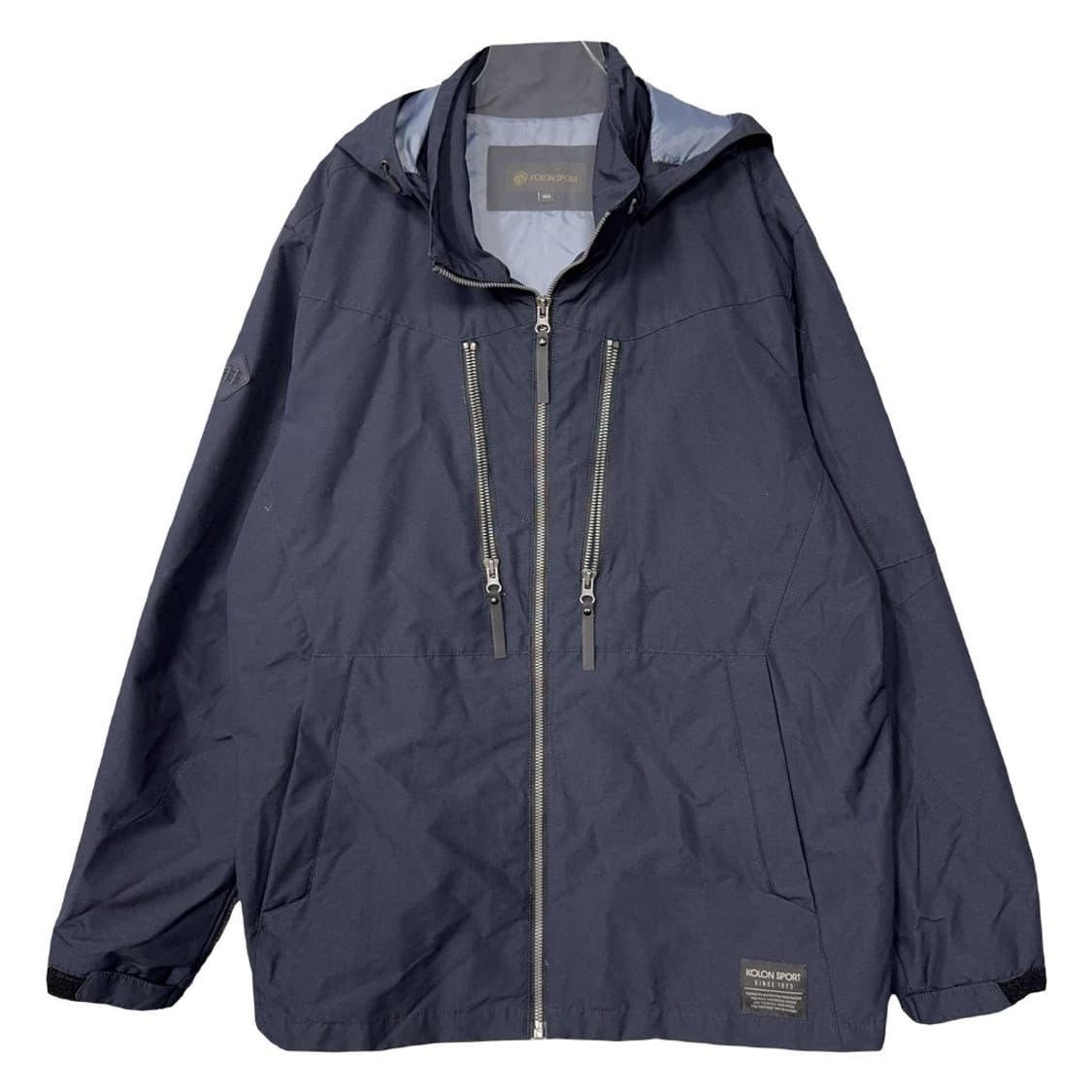 코오롱 네이비 기능성 후드 바람막이 100 상품이미지1