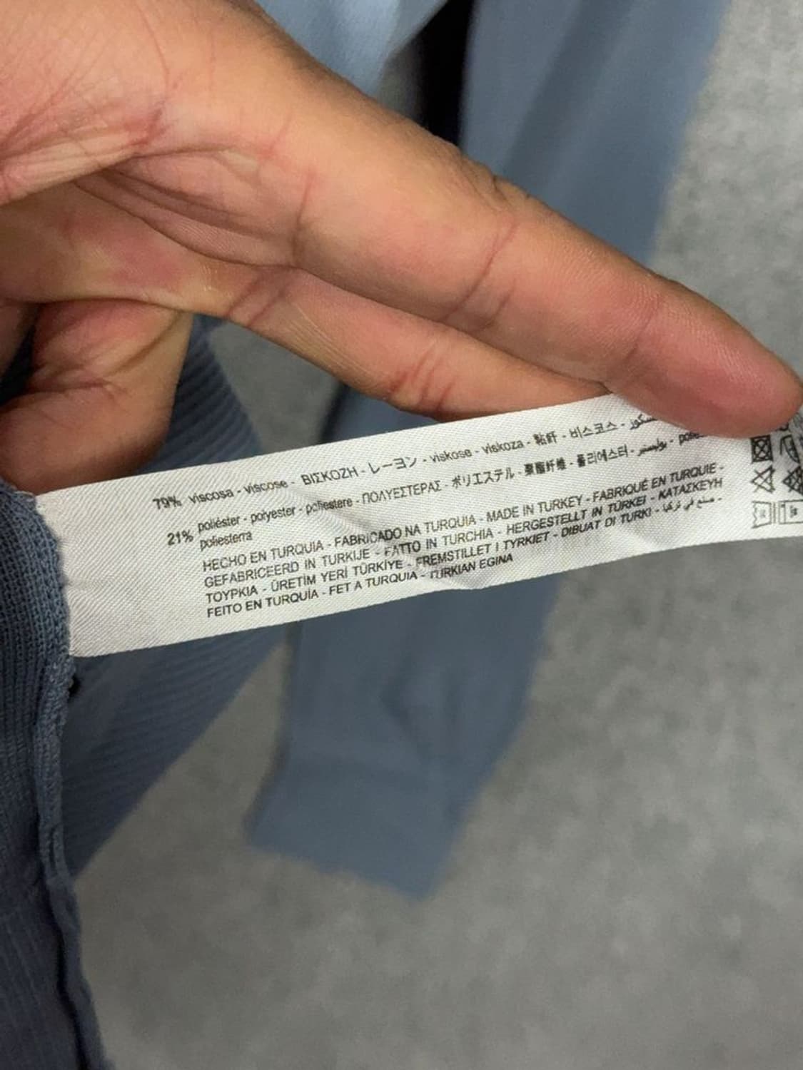 자라 라이트 블루 캐주얼 비스코스 니트 M 상품이미지9