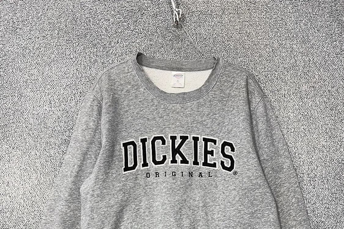 디키즈 프린팅 라이트 그레이 맨투맨 M 상품이미지3