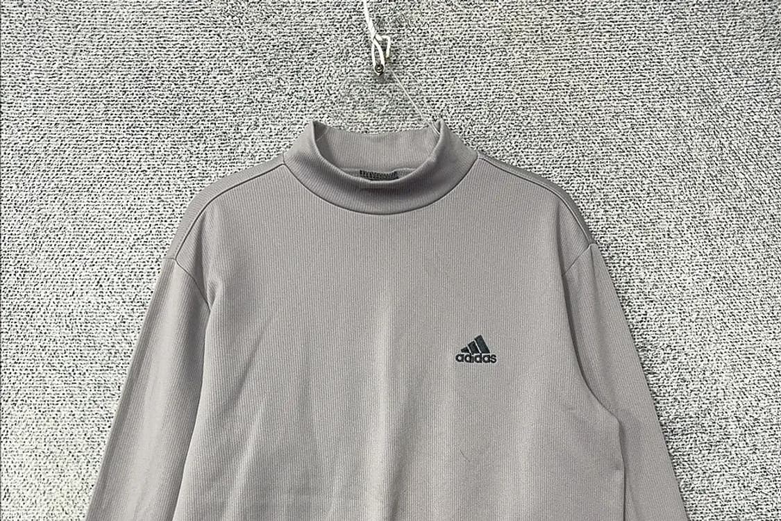 아디다스 라이트 그레이 기능성 폴라 긴팔티 95 상품이미지3
