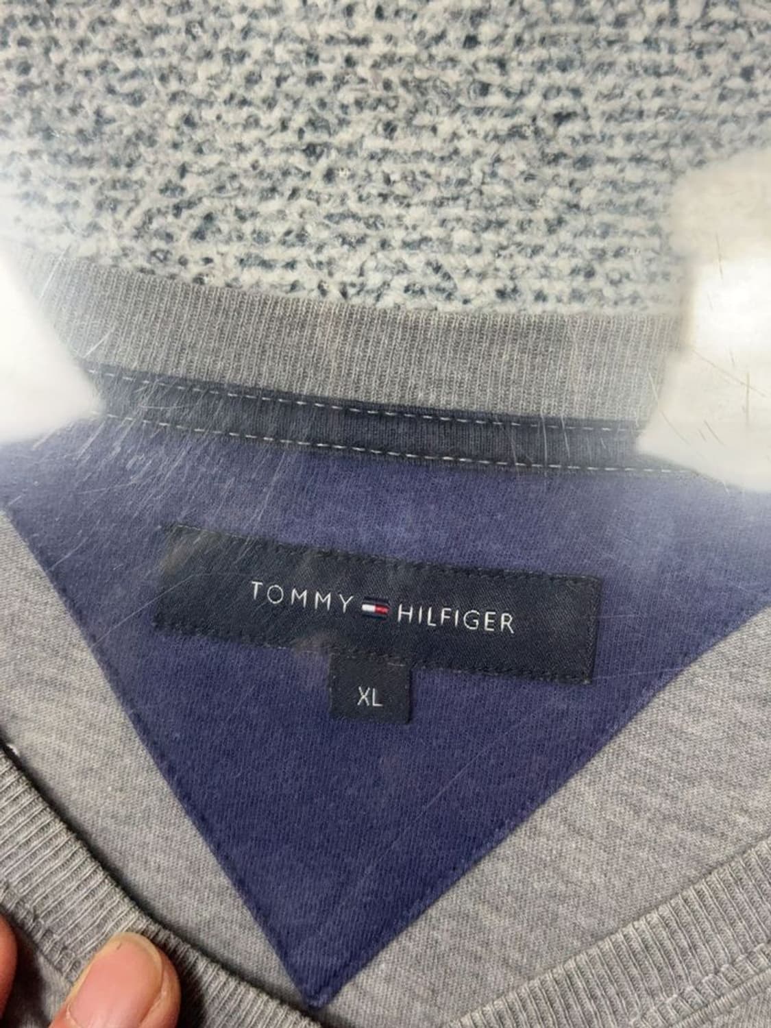 타미힐피거 프린팅 라이트 그레이 긴팔티 XL 상품이미지7