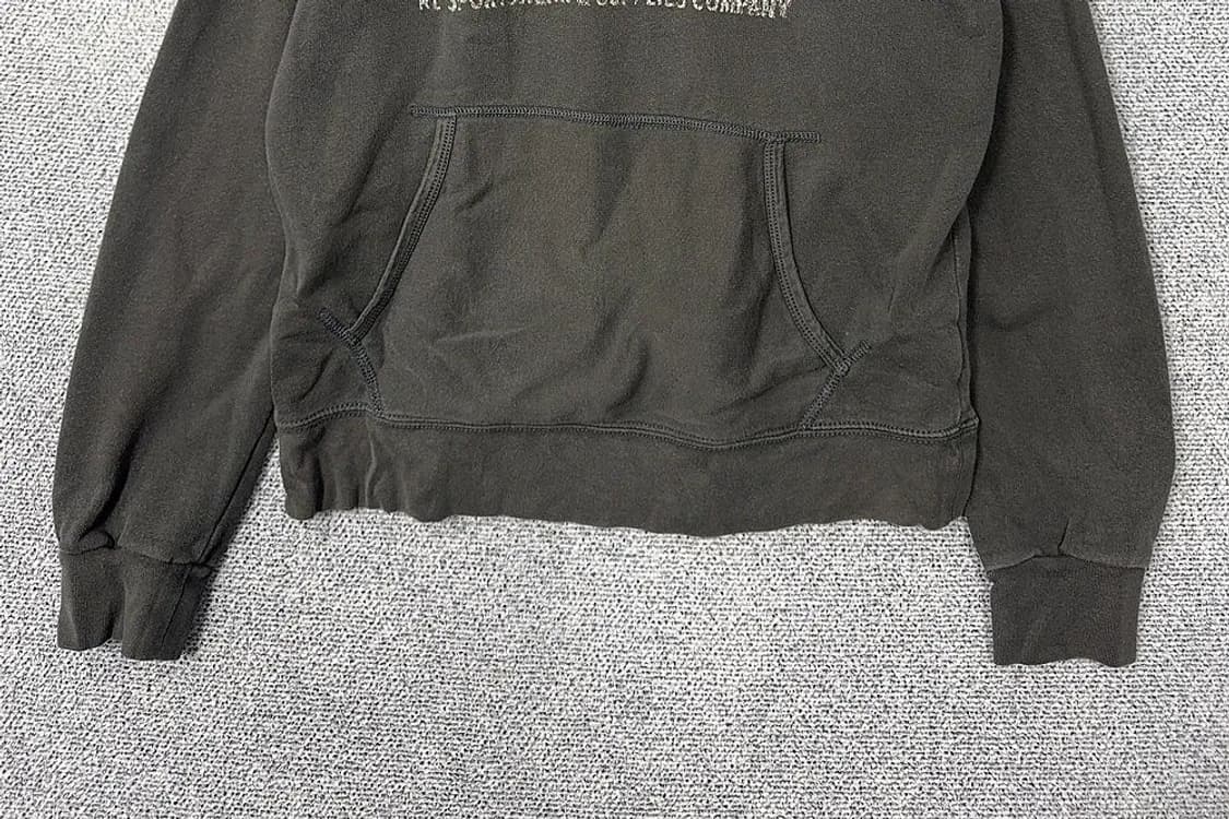 폴로 데님 앤 서플라이 빈티지 프린팅 그레이 후드티 M/M 상품이미지4