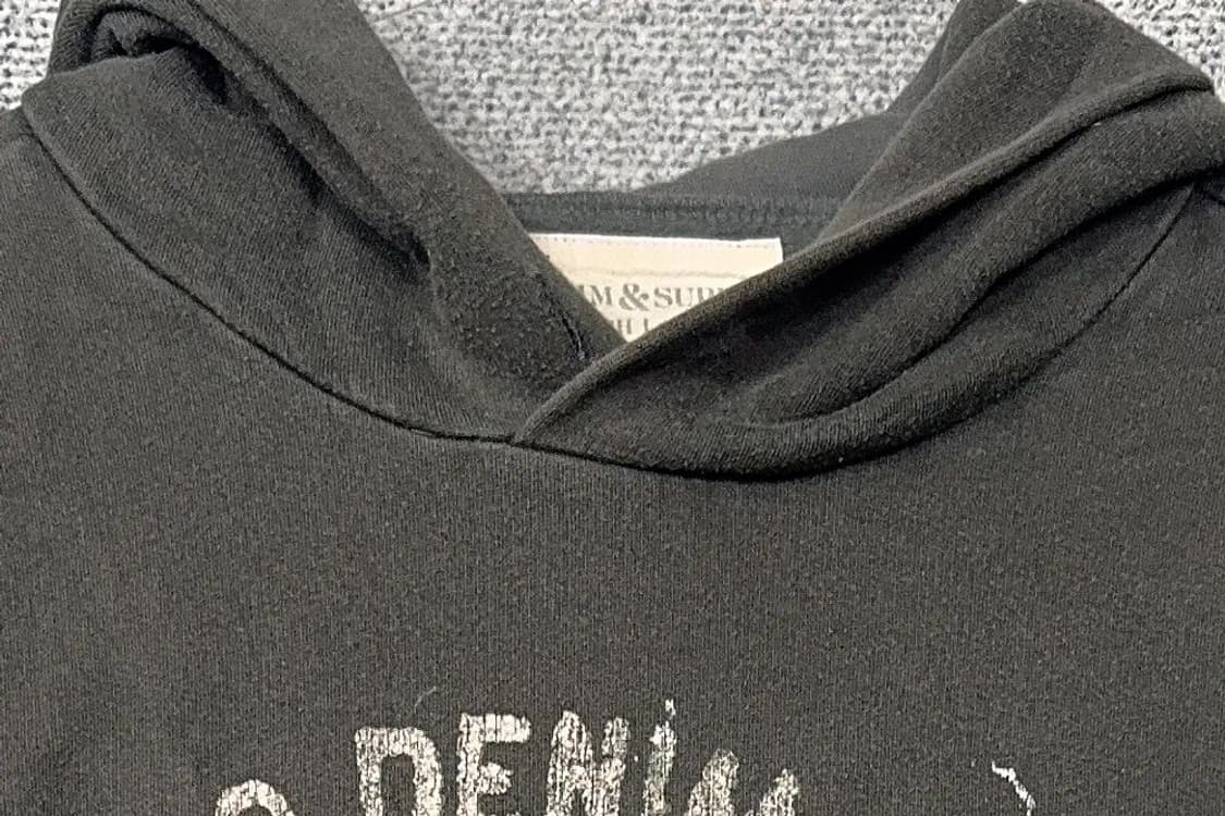 폴로 데님 앤 서플라이 빈티지 프린팅 그레이 후드티 M/M 상품이미지5