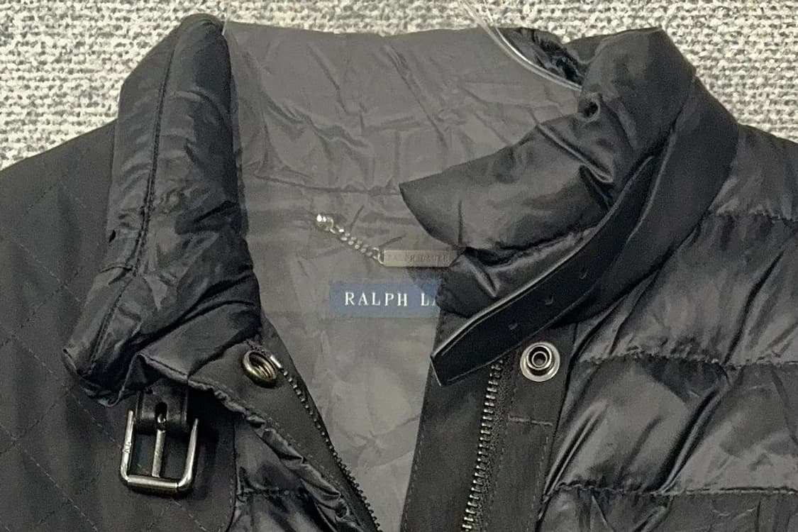 폴로 랄프로렌 블랙 퀄팅 다운 경량 패딩 S 상품이미지5