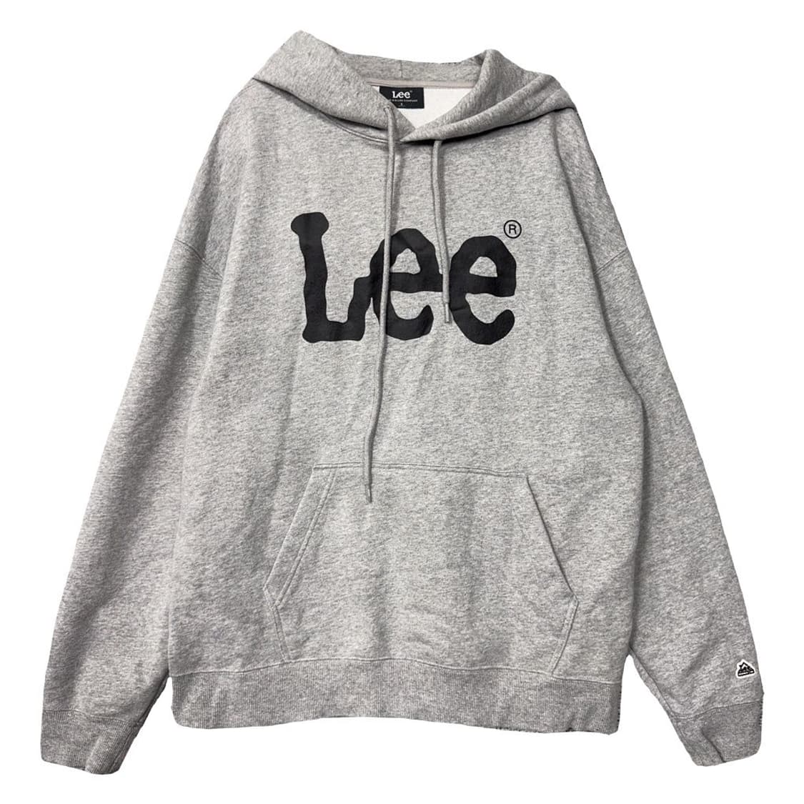 리 프린팅 라이트 그레이 후드티 S 상품이미지1