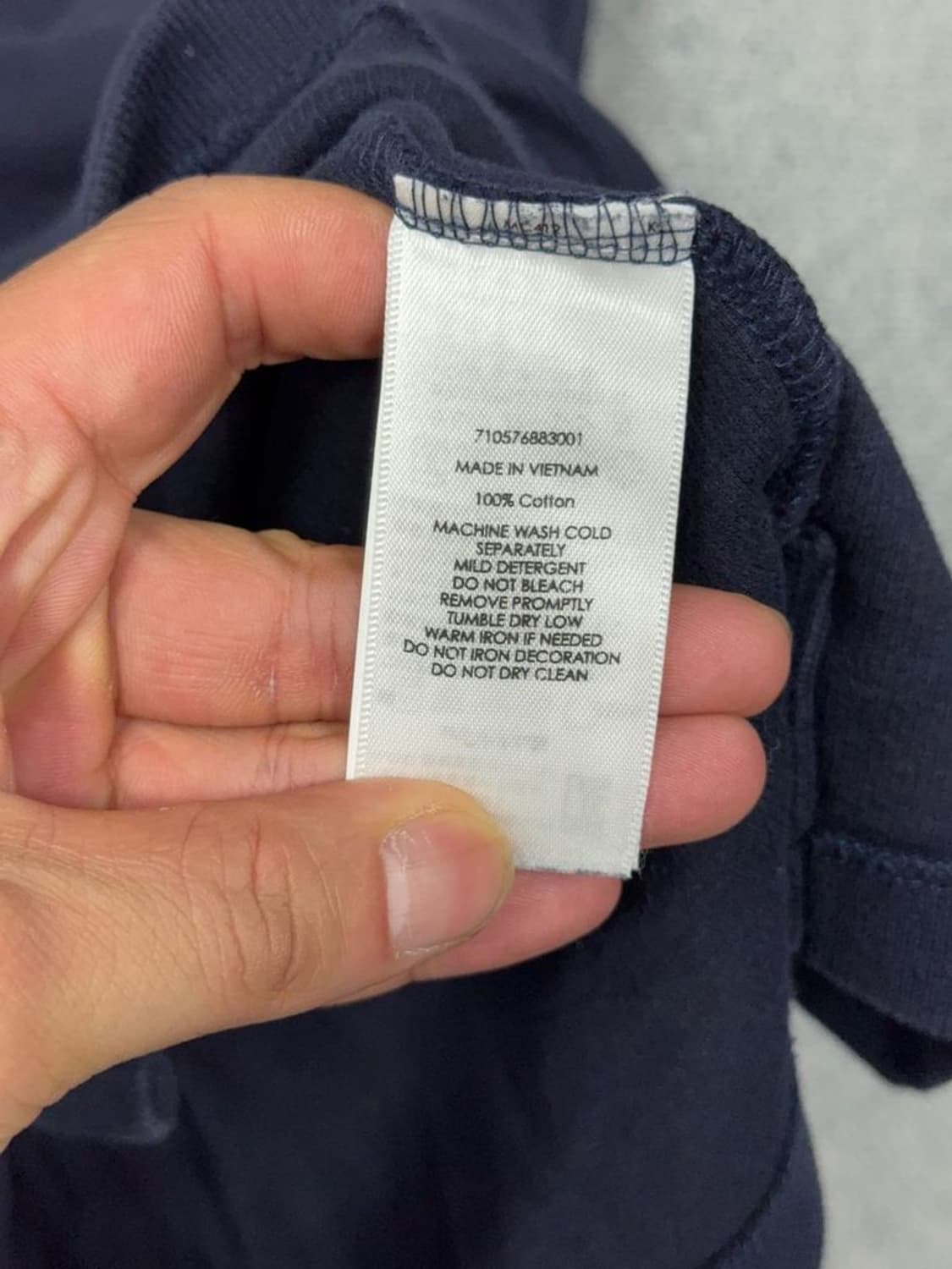 폴로 랄프로렌 로고 네이비 반집업 맨투맨 S 상품이미지10