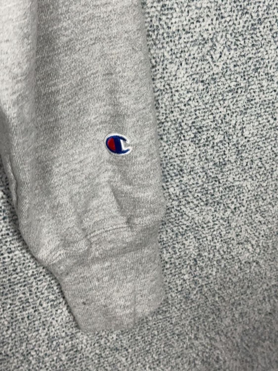 챔피온 라이트 그레이 리버스위브 하드 코튼 후드티 L 상품이미지7