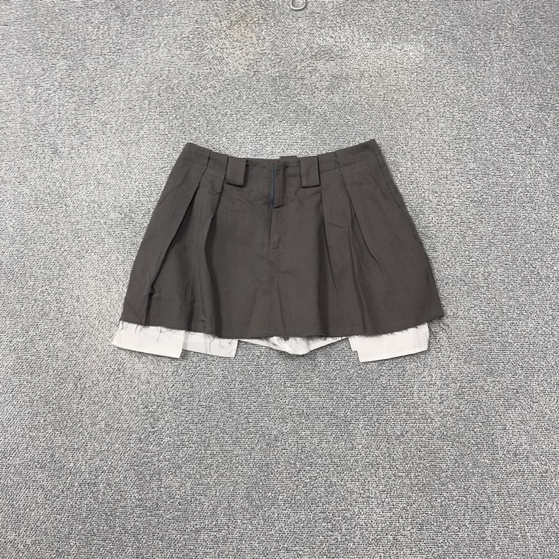 CIDER 그레이 레이어드 미니스커트 S 상품이미지1