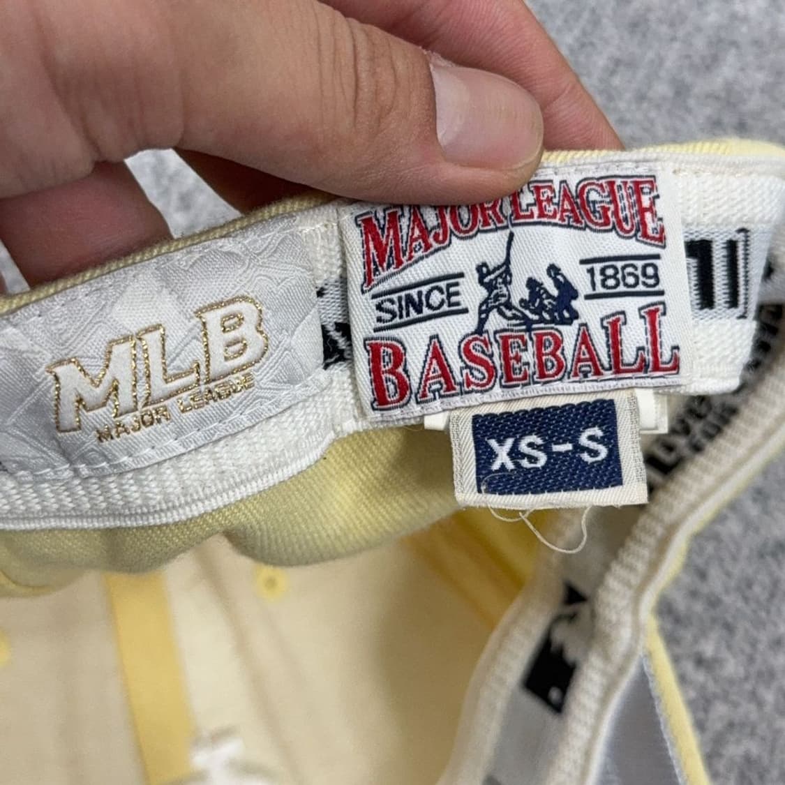 MLB 세인트 루이스 자수 로고 옐로우 볼캡 XS-S 상품이미지6