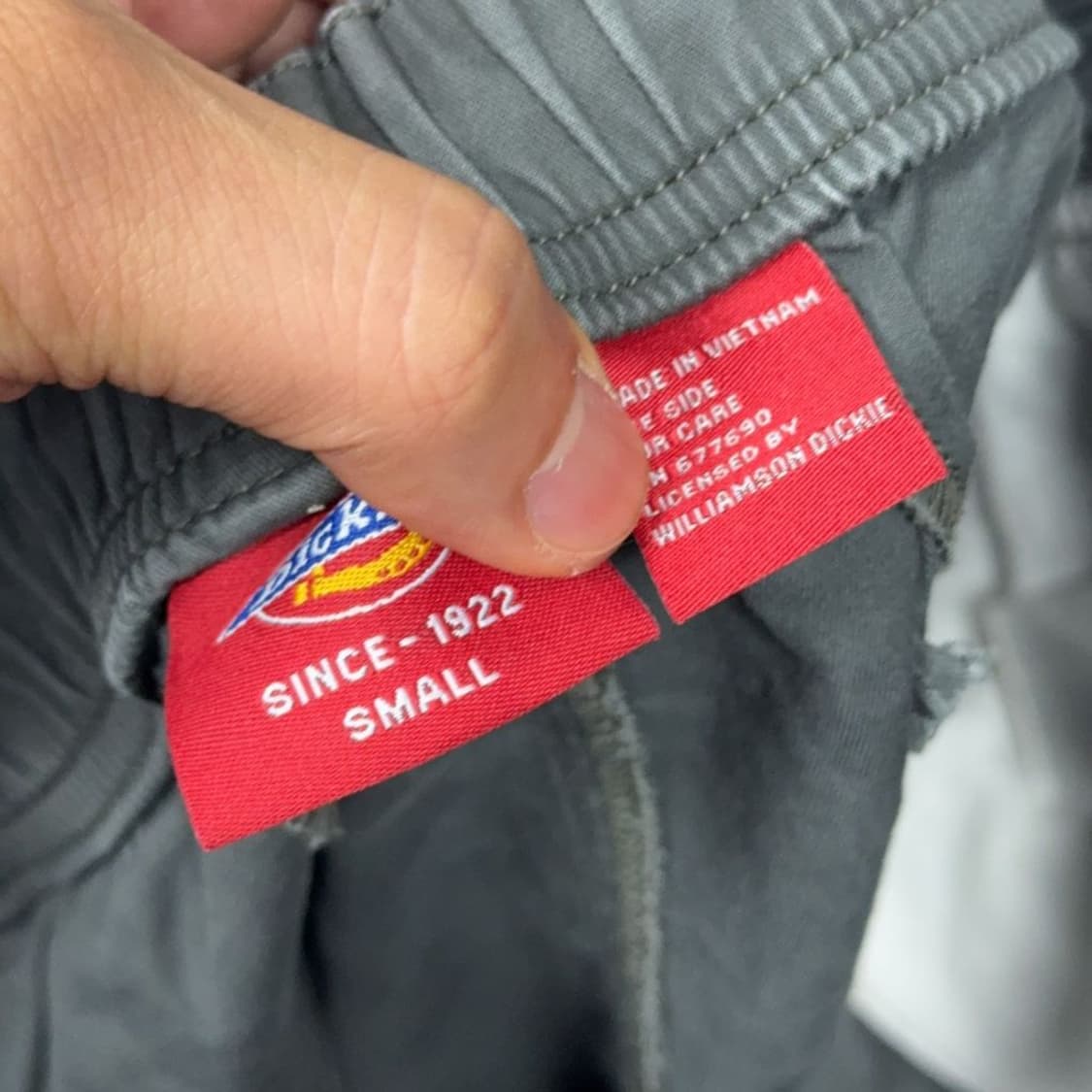 디키즈 그레이 로고 반바지 SMALL 상품이미지5