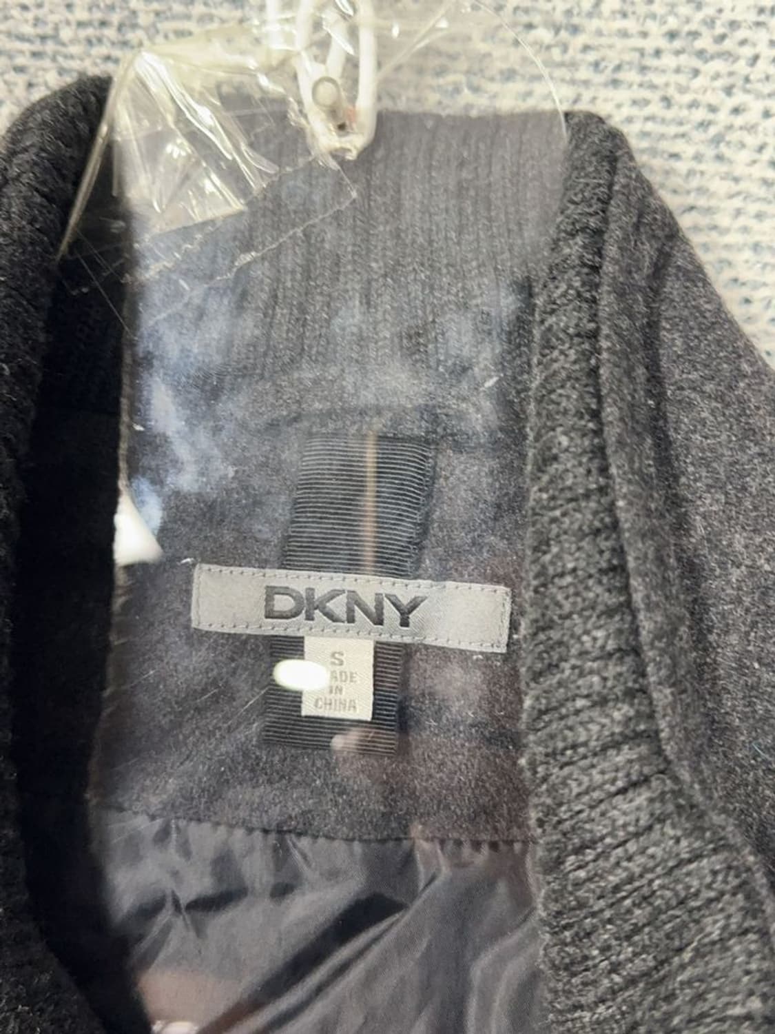DKNY 그레이 테크웨어 니트 집업 자켓 S 상품이미지8