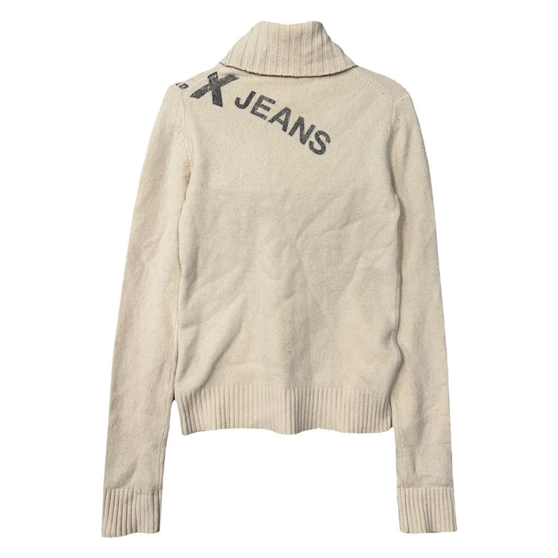 코악스 프린팅 크림 폴라 니트 S 상품이미지2