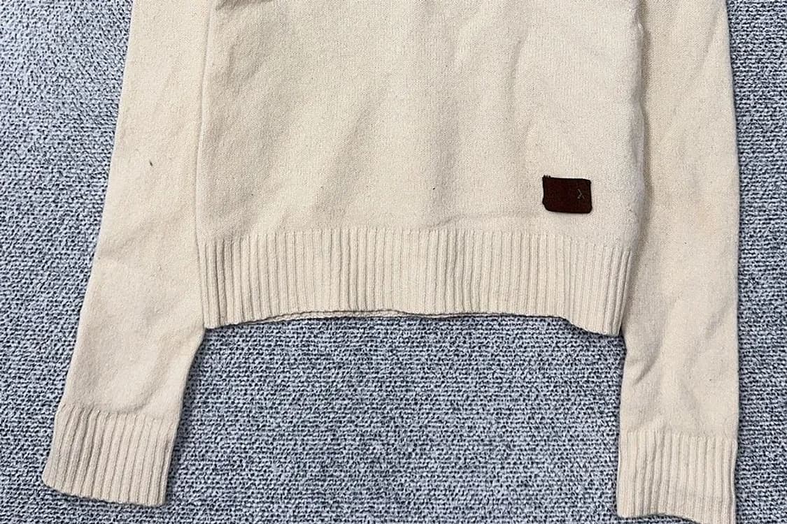 코악스 프린팅 크림 폴라 니트 S 상품이미지4