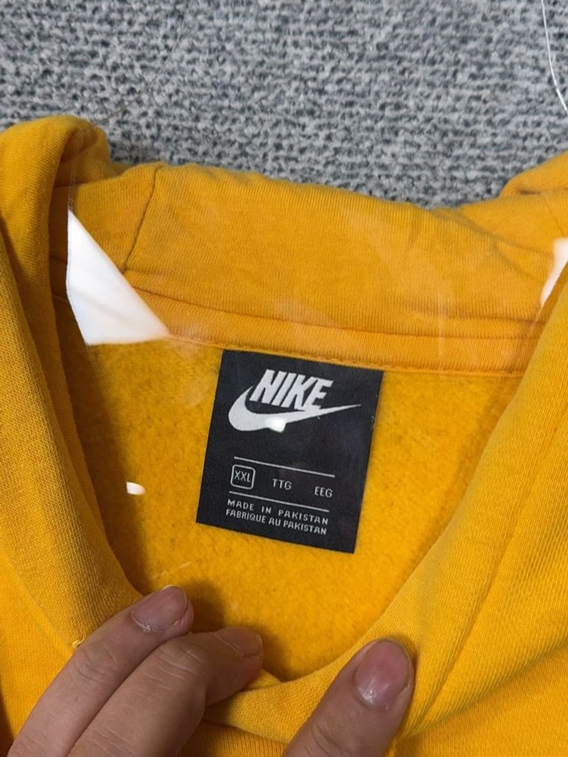 나이키 프린팅 옐로우 후드티 XXL 상품이미지8