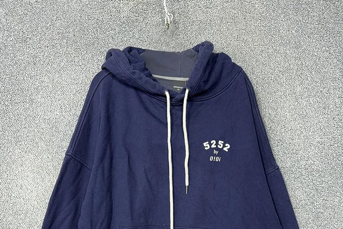 5252 OIOI 로고 오버핏 후드티 M 상품이미지3