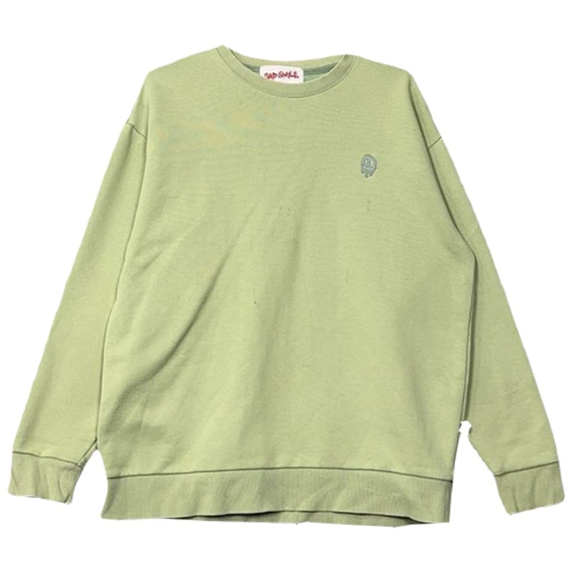 커스텀멜로우 라이트 그린 맨투맨 S 상품이미지1