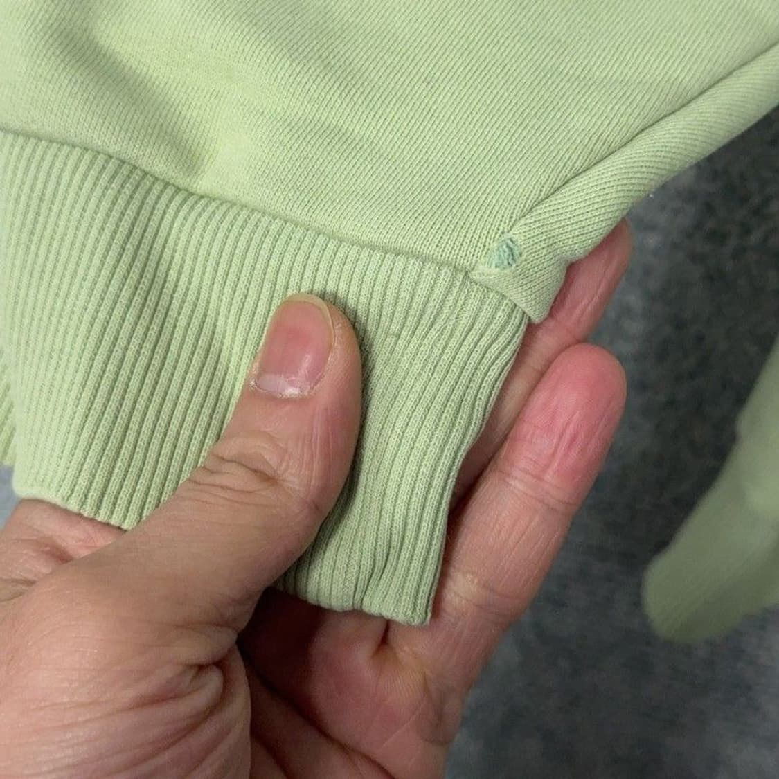 커스텀멜로우 라이트 그린 맨투맨 S 상품이미지3