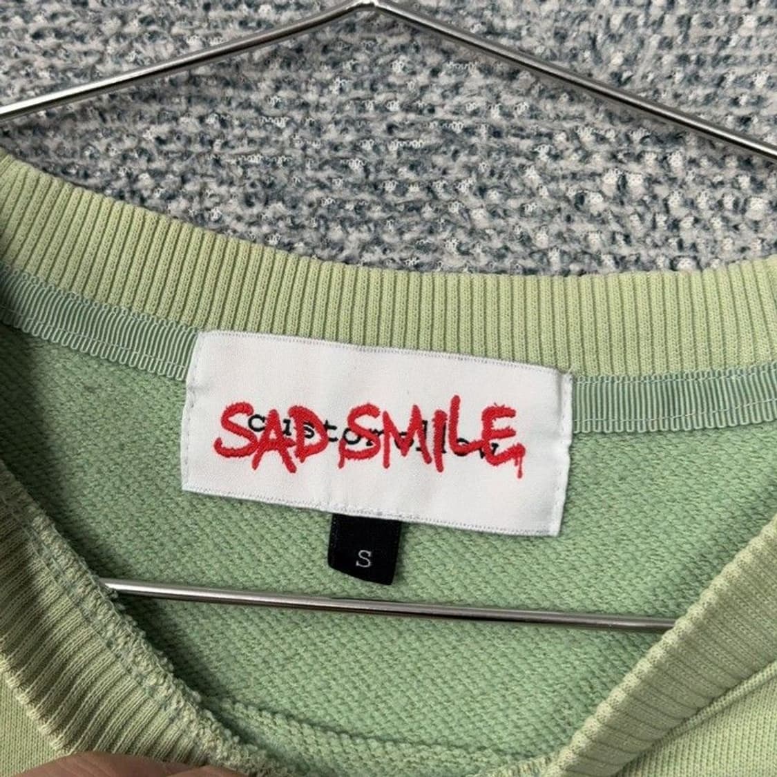 커스텀멜로우 라이트 그린 맨투맨 S 상품이미지4