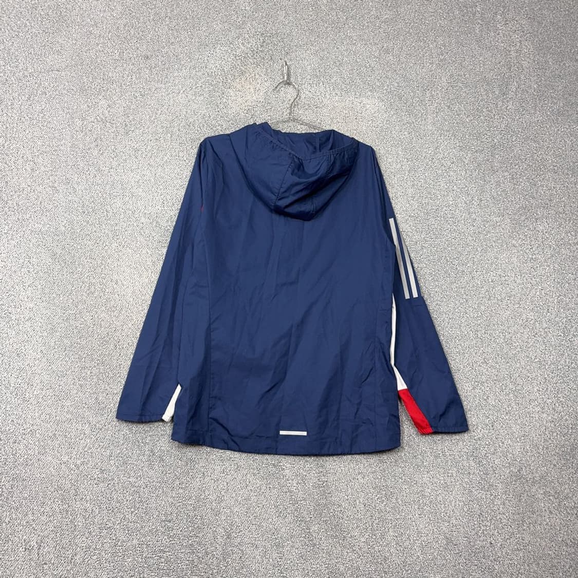 아디다스 네이비 로고 기능성 블루 바람막이 XL 상품이미지2