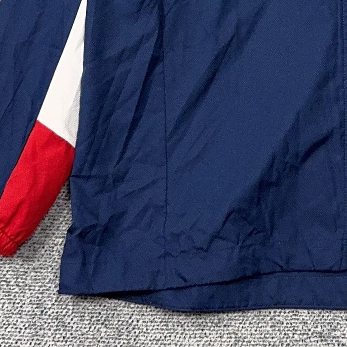 아디다스 네이비 로고 기능성 블루 바람막이 XL 상품이미지3