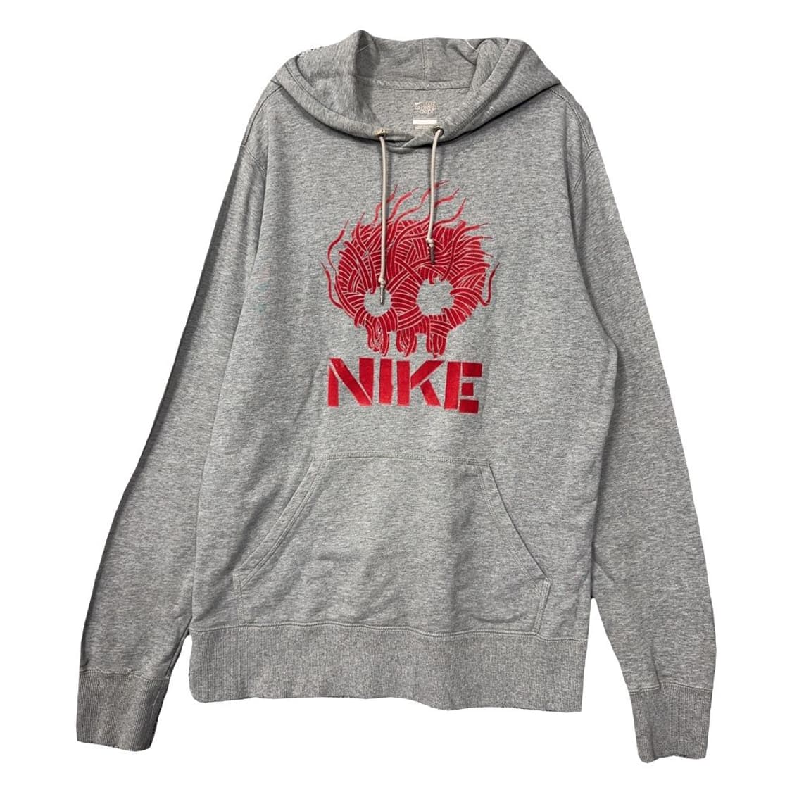 나이키 해골 프린팅 라이트 그레이 후드티 L 상품이미지1