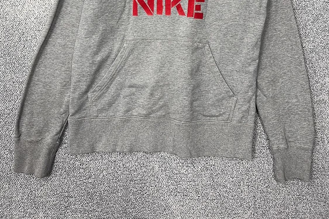 나이키 해골 프린팅 라이트 그레이 후드티 L 상품이미지4