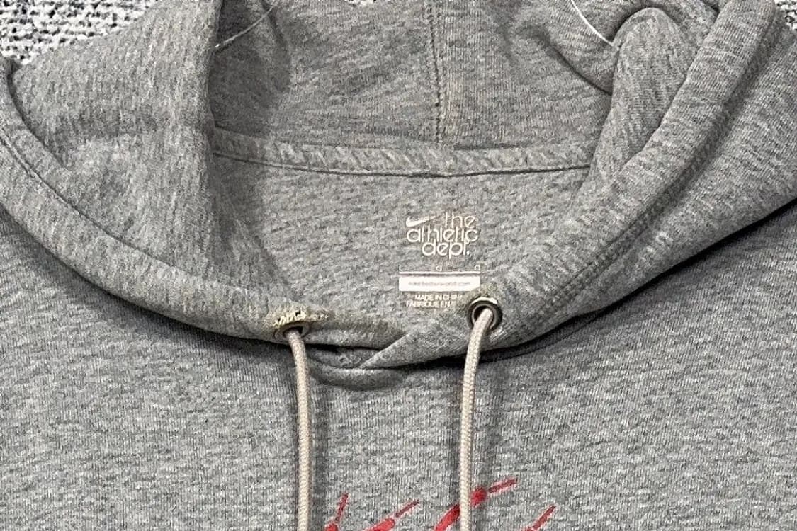 나이키 해골 프린팅 라이트 그레이 후드티 L 상품이미지5