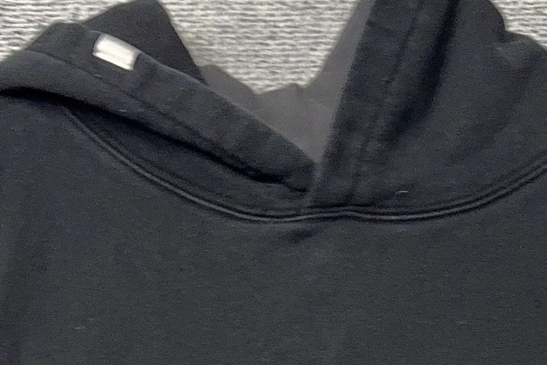 노매뉴얼 블랙 백프린팅 로고 후드티 L 상품이미지5