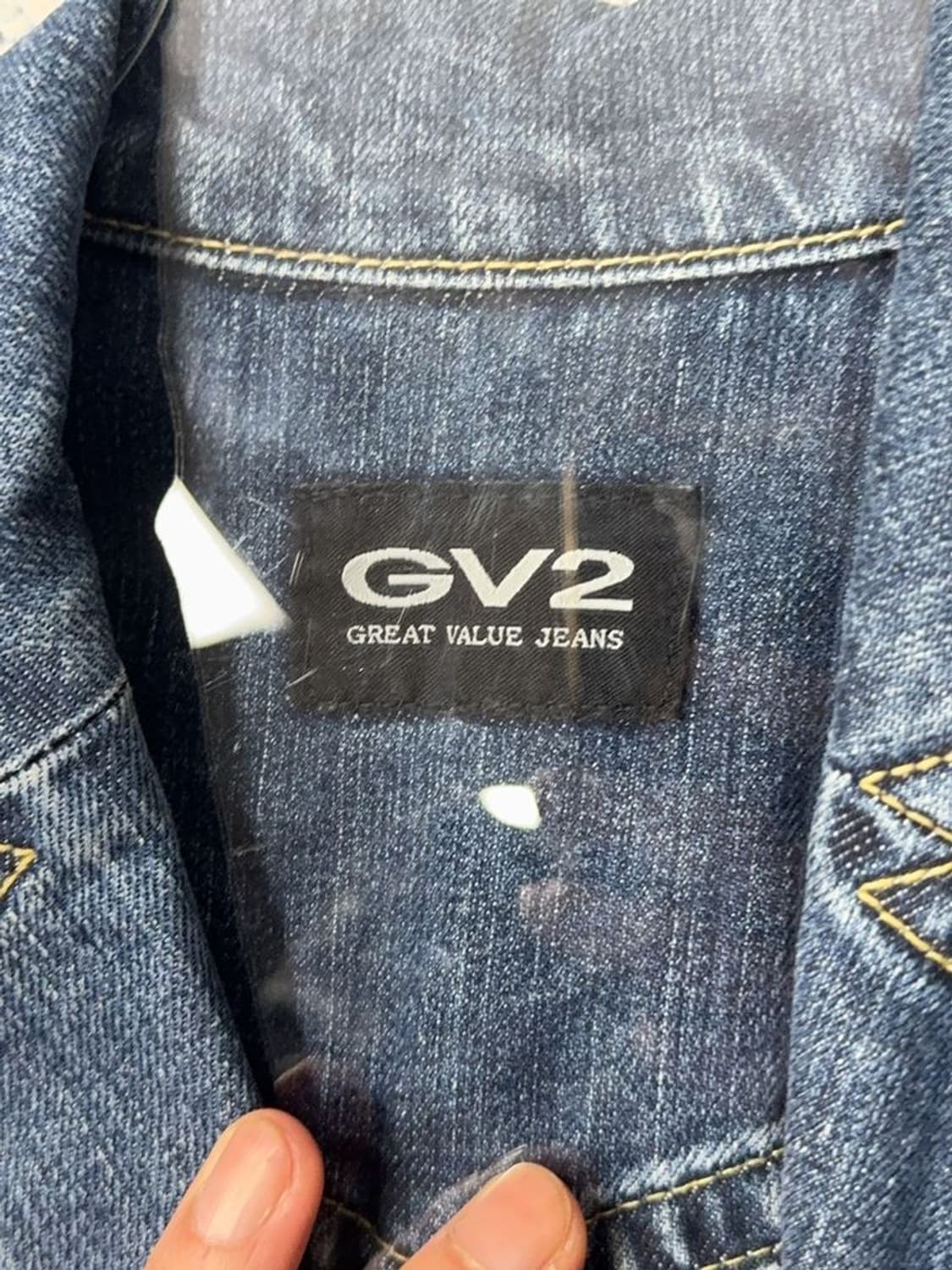 GV2 빈티지 데님 원버튼 블레이저 자켓 85 상품이미지8